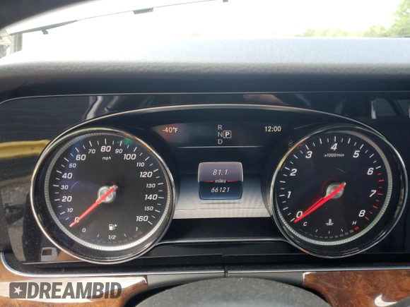 2017 Mercedes-Benz E 400 Luxury with VIN WDDZH6GB4HA202488, listed as a Copart auction lot 57050545 with 66,121 mi miles and Salvage title. Bid and sale history available at DreamBid. Image 9.