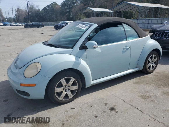 2006 Volkswagen Beetle with VIN 3VWRF31Y76M331463, listed as a Copart auction lot 87394034 with 101,136 mi miles and Clean title. Bid and sale history available at DreamBid. Image 1.