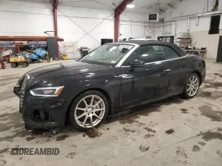 2019 Audi A5 Cabriolet Premium Plus z VIN WAUYNGF56KN006985, wystawiony jako Copart lot #56463265 z przebiegiem 27 229 mil mil oraz Szkoda całkowita • Salvage title. Historia ofert i sprzedaży dostępna na DreamBid. Obrazek 1.