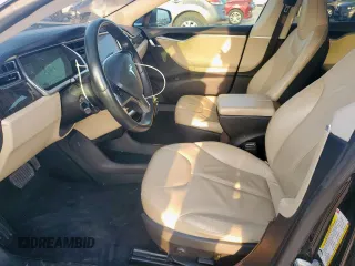 2013 Tesla Model S with VIN 5YJSA1CG0DFP15615, listed as a Copart auction lot 50795235 with 156,030 mi miles and Salvage title. Bid and sale history available at DreamBid. Image 7.