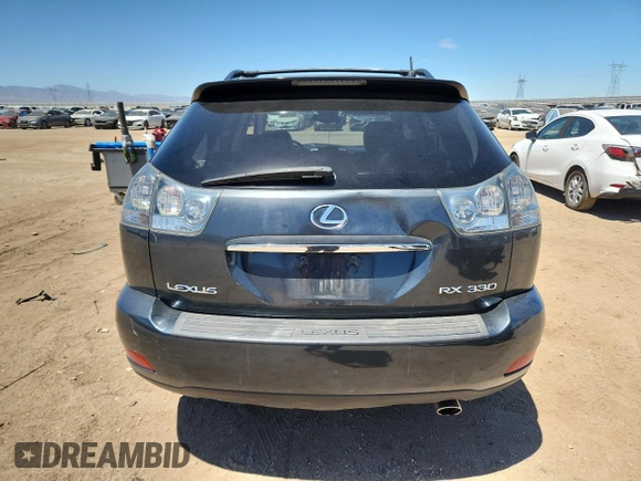 2006 Lexus RX 330 z VIN JTJGA31U660060319, wystawiony jako Copart lot #64406135 z przebiegiem 222 014 mil mil oraz Czysty tytuł • Clean title. Historia ofert i sprzedaży dostępna na DreamBid. Obrazek 6.