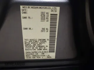 2016 Nissan Altima SR with VIN 1N4AL3AP8GC213365, listed as a IAAI auction lot 41757090 with 141,065 mi miles and . Bid and sale history available at carsss.com. Image 9.