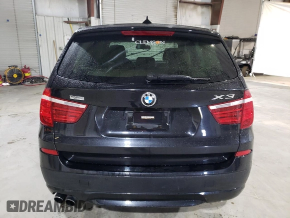 2011 BMW X3 35i with VIN 5UXWX7C57BLL15125, listed as a Copart auction lot 48392785 with 152,463 mi miles and Salvage Title. Bid and sale history available at DreamBid. Image 6.