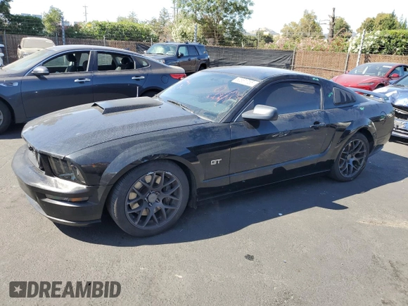 2008 Ford Mustang GT Deluxe with VIN 1ZVHT82H185138590, listed as a Copart auction lot 62861755 with 151,316 mi miles and Salvage title. Bid and sale history available at DreamBid. Image 1.