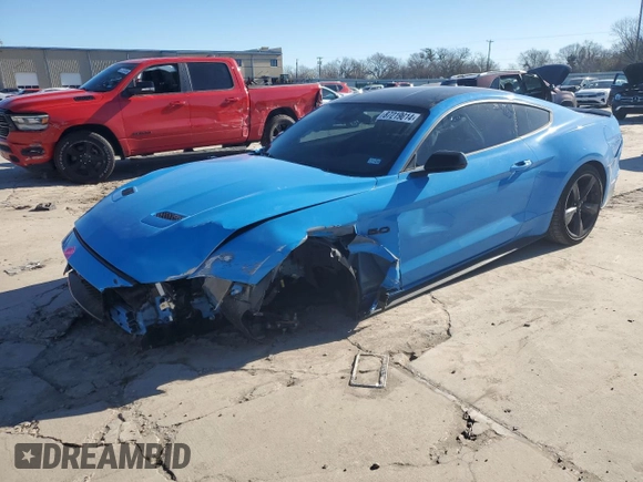2022 Ford Mustang GT with VIN 1FA6P8CF9N5142738, listed as a Copart auction lot 87219814 with 30,805 mi miles and Salvage Title. Bid and sale history available at DreamBid. Image 1.