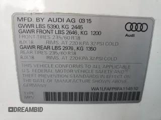 2015 Audi Q5 Premium Plus z VIN WA1LFAFP6FA114510, wystawiony jako Copart lot #54916375 z przebiegiem 151 099 mil mil oraz Czysty tytuł • Clean title. Historia ofert i sprzedaży dostępna na DreamBid. Obrazek 13.