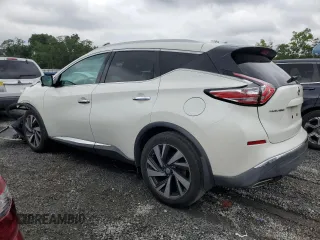 2015 Nissan Murano Platinum с VIN 5N1AZ2MG2FN264857, выставлен на аукционе Copart как лот 57744805 с пробегом 75 970 миль миль и Списание • Salvage title. История ставок и продаж доступна на DreamBid. Изображение 2.