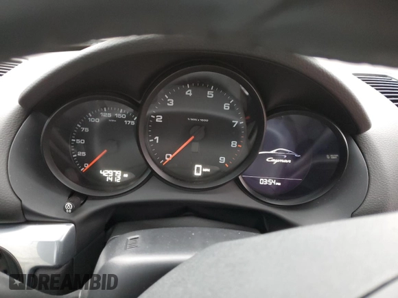 2014 Porsche Cayman with VIN WP0AA2A81EK170848, listed as a Copart auction lot 54178125 with 42,979 mi miles and Salvage Title. Bid and sale history available at DreamBid. Image 18.