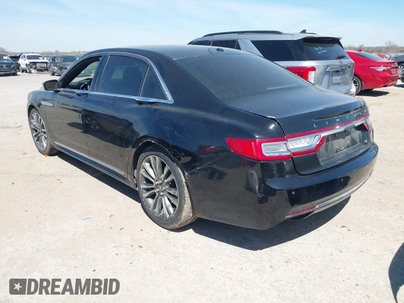 2017 Lincoln Continental Select with VIN 1LN6L9SK0H5614805, listed as a IAAI auction lot 41859275 with 123,655 mi miles. Bid and sale history available at carsss.com. Image 3.