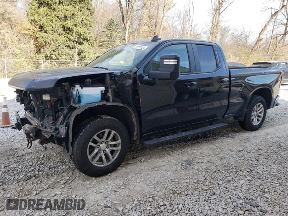 2021 Chevrolet Silverado 1500 LT with VIN 1GCRYDED6MZ118803, listed as a Copart auction lot 79291124 with 46,721 mi miles and Salvage Title. Bid and sale history available at DreamBid. Image 1.