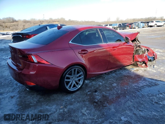 2015 Lexus IS 350 with VIN JTHCE1D26F5007092, listed as a Copart auction lot 42091245 with 70,986 mi miles and Salvage Title. Bid and sale history available at DreamBid. Image 3.