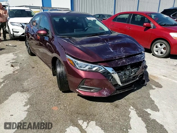 2021 Nissan Sentra SV with VIN 3N1AB8CV3MY321324, listed as a Copart auction lot 56465145 with 59,546 mi miles and Non repairable. Bid and sale history available at DreamBid. Image 13.