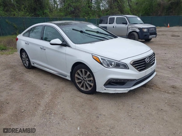 2016 Hyundai Sonata 2.4L Sport with VIN 5NPE34AF5GH300816, listed as a IAAI auction lot 42094577 with 94,621 mi miles. Bid and sale history available at carsss.com. Image 1.