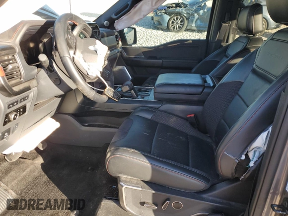 2024 Ford F-150 Raptor with VIN 1FTFW1RG7RFA11716, listed as a Copart auction lot 47696685 with 11,383 mi miles and Salvage Title. Bid and sale history available at DreamBid. Image 7.