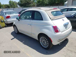 2012 FIAT 500 Lounge with VIN 3C3CFFER2CT384610, listed as a IAAI auction lot 42369091 with 116,870 mi miles and . Bid and sale history available at DreamBid. Image 3.
