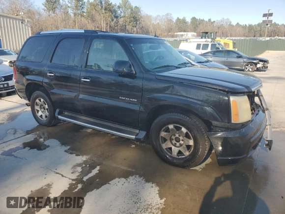 2003 Cadillac Escalade with VIN 1GYEC63T63R187390, listed as a Copart auction lot 89055315 with Not provided miles and Salvage title. Bid and sale history available at DreamBid. Image 4.