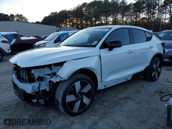 2023 Volvo C40 Recharge Pure Electric Ultimate with VIN YV4ED3GM8P2061144, listed as a Copart auction lot 79808064 with 22,273 mi miles and Salvage Title. Bid and sale history available at carsss.com. Image 1.
