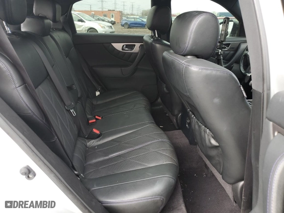 2016 Infiniti QX70 with VIN JN8CS1MW4GM400288, listed as a Copart auction lot 51423095 with 115,733 mi miles and Salvage Title. Bid and sale history available at carsss.com. Image 11.