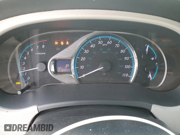 2011 Toyota Sienna XLE with VIN 5TDDK3DC2BS028058, listed as a Copart auction lot 54374215 with 216,905 mi miles and Salvage Title. Bid and sale history available at DreamBid. Image 9.