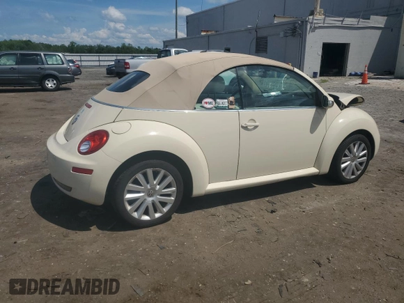 2008 Volkswagen Beetle SE with VIN 3VWRG31Y68M406704, listed as a Copart auction lot 61774055 with 116,793 mi miles and Salvage title. Bid and sale history available at DreamBid. Image 3.