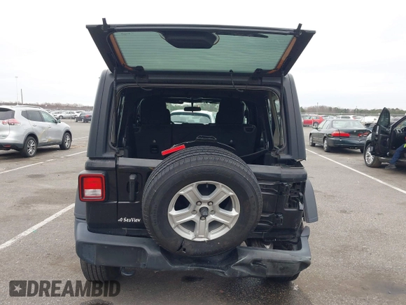 2022 Jeep Wrangler Unlimited Willys Sport with VIN 1C4HJXDN3NW132771, listed as a IAAI auction lot 41052274 with 33,302 mi miles and . Bid and sale history available at DreamBid. Image 6.