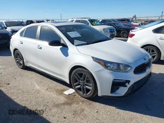 2021 Kia Forte GT-Line with VIN 3KPF34AD5ME418903, listed as a IAAI auction lot 41157364 with 55,651 mi miles. Bid and sale history available at carsss.com. Image 1.