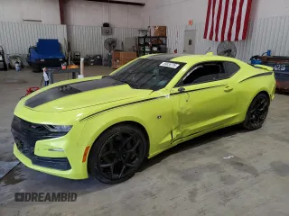2019 Chevrolet Camaro 1SS with VIN 1G1FF1R7XK0144813, listed as a Copart auction lot 49636735 with 51,604 mi miles and Salvage Title. Bid and sale history available at carsss.com. Image 1.