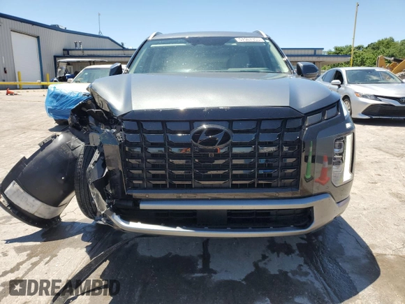 2023 Hyundai Palisade Limited z VIN KM8R54GE9PU624654, wystawiony jako Copart lot #57507355 z przebiegiem 14 600 mil mil oraz Szkoda całkowita • Salvage title. Historia ofert i sprzedaży dostępna na DreamBid. Obrazek 5.