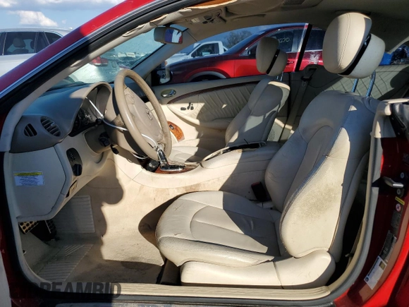 2007 Mercedes-Benz CLK 350 with VIN WDBTJ56H97F227410, listed as a Copart auction lot 44182255 with 211,780 mi miles and Salvage title. Bid and sale history available at DreamBid. Image 7.