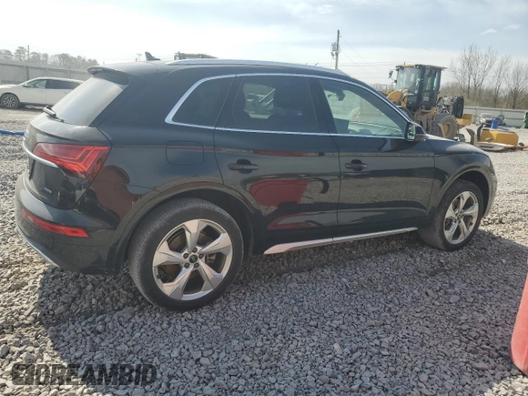 2021 Audi Q5 Premium Plus with VIN WA1BAAFY8M2082461, listed as a Copart auction lot 46950415 with Not provided miles and Salvage title. Bid and sale history available at DreamBid. Image 3.