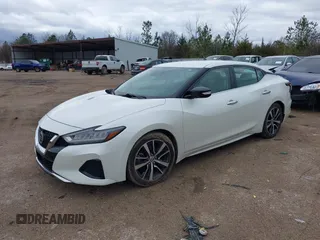 2021 Nissan Maxima SV with VIN 1N4AA6CV1MC504255, listed as a IAAI auction lot 41728763 with 112,524 mi miles and . Bid and sale history available at DreamBid. Image 2.