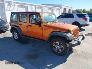 2011 Jeep Wrangler Unlimited Sport with VIN 1J4BA3H17BL601681, listed as a IAAI auction lot 41826218 with 345,574 mi miles. Bid and sale history available at carsss.com. Image 1.