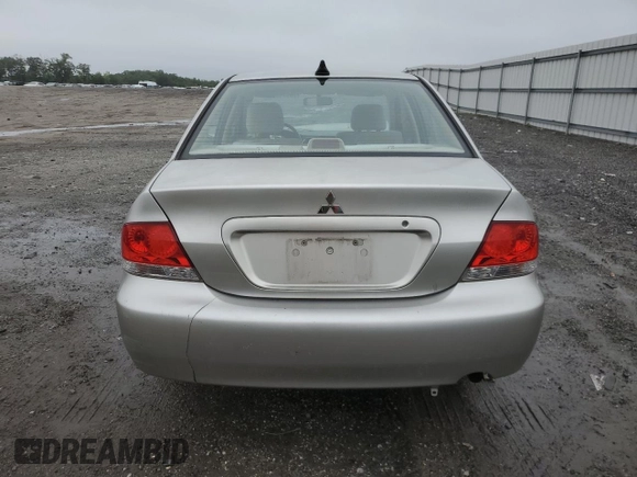 2006 Mitsubishi Lancer ES with VIN JA3AJ26E66U008538, listed as a Copart auction lot 60974795 with 121,211 mi miles and Salvage title. Bid and sale history available at DreamBid. Image 6.