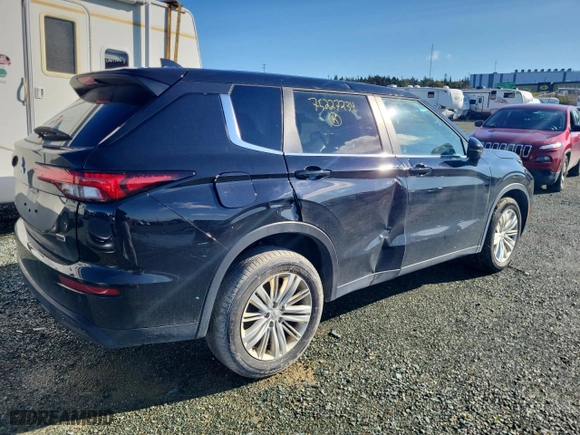 2024 Mitsubishi Outlander ES with VIN JA4J4UA84RZ606361, listed as a Copart auction lot 75227234 with 21,434 mi miles and Salvage Title. Bid and sale history available at carsss.com. Image 3.