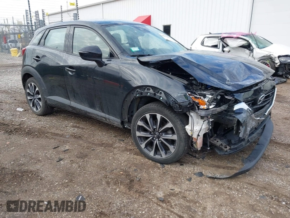 2019 Mazda CX-3 Touring with VIN JM1DKFC79K0441751, listed as a IAAI auction lot 41877891 with 63,361 mi miles. Bid and sale history available at carsss.com. Image 1.