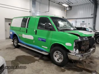 2019 GMC Savana Cargo z VIN 1GTW7AFGXK1281852, wystawiony jako Copart lot #85546514 z przebiegiem 147 683 mil mil oraz Szkody całkowita. Historia ofert i sprzedaży dostępna na DreamBid. Obrazek 4.