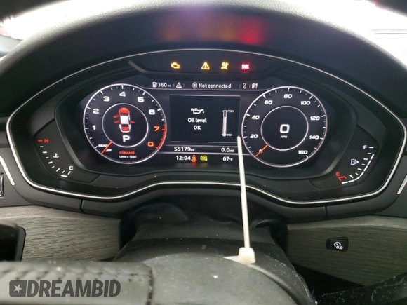 2019 Audi A5 Sportback Premium Plus с VIN WAUENCF57KA037892, выставлен на аукционе Copart как лот 59922355 с пробегом 55 179 миль миль и Списание • Salvage title. История ставок и продаж доступна на DreamBid. Изображение 9.