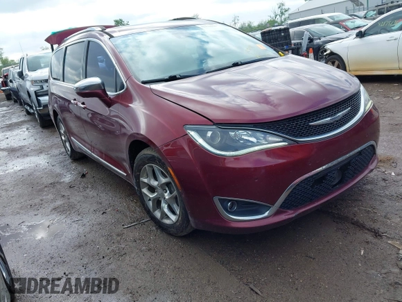2017 Chrysler Pacifica Limited z VIN 2C4RC1GG8HR703435, wystawiony jako IAAI lot #42156060 z przebiegiem 129 744 mil mil oraz . Historia ofert i sprzedaży dostępna na DreamBid. Obrazek 1.