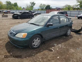 2001 Honda Civic z VIN JHMES16231S002165, wystawiony jako Copart lot #56544965 z przebiegiem 103 142 mil mil oraz Szkoda całkowita • Salvage title. Historia ofert i sprzedaży dostępna na DreamBid. Obrazek 1.