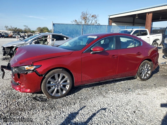 2021 Mazda Mazda3 Sedan Preferred with VIN 3MZBPACL1MM253425, listed as a Copart auction lot 44959335 with 6,725 mi miles and Non Repairable. Bid and sale history available at carsss.com. Image 1.