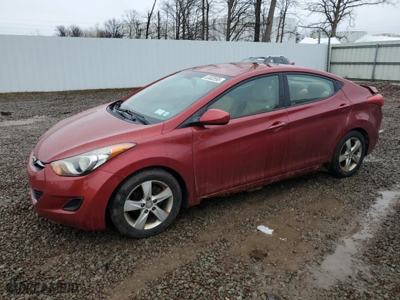 2011 Hyundai Elantra Ltd with VIN KMHDH4AE1BU146653, listed as a Copart auction lot 52102595 with 145,947 mi miles and Salvage Title. Bid and sale history available at carsss.com. Image 1.