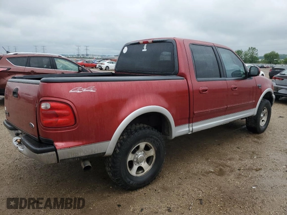 2001 Ford F-150 XLT with VIN 1FTRW08L41KB01407, listed as a Copart auction lot 59446555 with 285,312 mi miles and Salvage title. Bid and sale history available at DreamBid. Image 3.