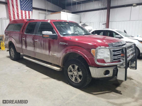 2014 Ford F-150 XL with VIN 1FTFW1ETXEKD07334, listed as a Copart auction lot 83002844 with 200,454 mi miles and Salvage Title. Bid and sale history available at carsss.com. Image 4.