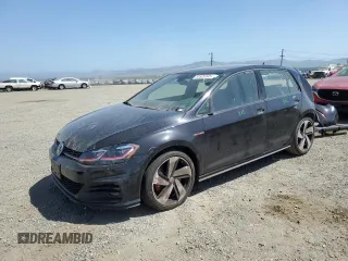 2019 Volkswagen Golf GTI S with VIN 3VW5T7AU7KM029516, listed as a Copart auction lot 53509345 with 10,221 mi miles and Salvage Title. Bid and sale history available at carsss.com. Image 1.