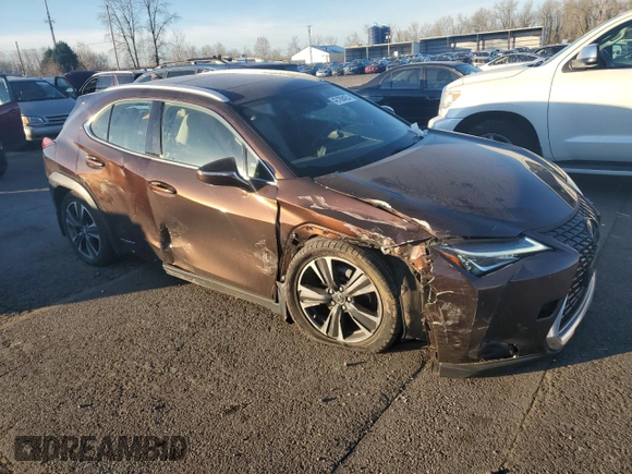 2019 Lexus UX with VIN JTHU9JBH8K2019644, listed as a Copart auction lot 42189425 with 41,704 mi miles and Salvage Title. Bid and sale history available at carsss.com. Image 4.