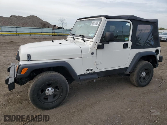2006 Jeep Wrangler SE with VIN 1J4FA29156P786693, listed as a Copart auction lot 50727035 with 87,544 mi miles and Clean Title. Bid and sale history available at carsss.com. Image 1.