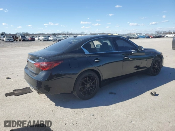 2021 Infiniti Q50 Luxe z VIN JN1EV7BR4MM752541, wystawiony jako Copart lot #47064425 z przebiegiem 64 130 mil mil oraz Szkoda całkowita • Salvage title. Historia ofert i sprzedaży dostępna na DreamBid. Obrazek 3.