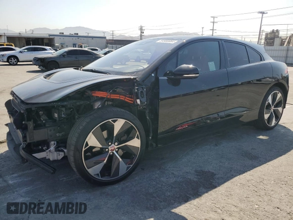2020 Jaguar I-Pace HSE with VIN SADHD2S13L1F79208, listed as a Copart auction lot 64900084 with 43,668 mi miles and Salvage title. Bid and sale history available at DreamBid. Image 1.
