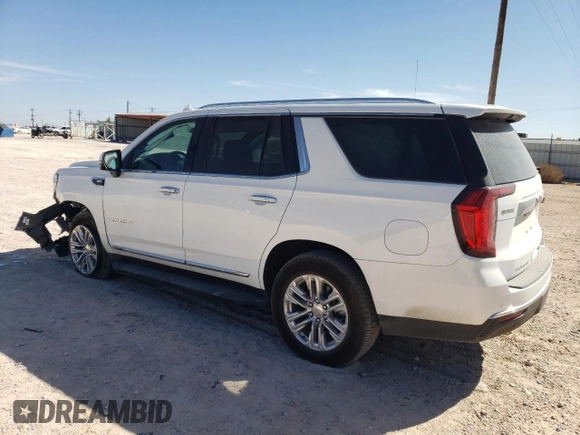 2024 GMC Yukon SLT with VIN 1GKS2BKD6RR237359, listed as a Copart auction lot 77892564 with 9,880 mi miles and Salvage Title. Bid and sale history available at carsss.com. Image 2.