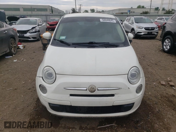 2015 FIAT 500 Pop with VIN 3C3CFFAR7FT569875, listed as a Copart auction lot 58040645 with 94,984 mi miles and Salvage title. Bid and sale history available at DreamBid. Image 5.